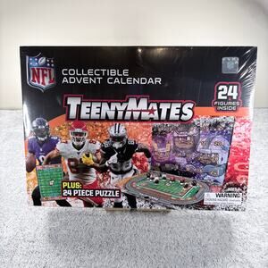 NFL TeenyMates Advent Calendar – Collectible Puzzle Figures - Sealed